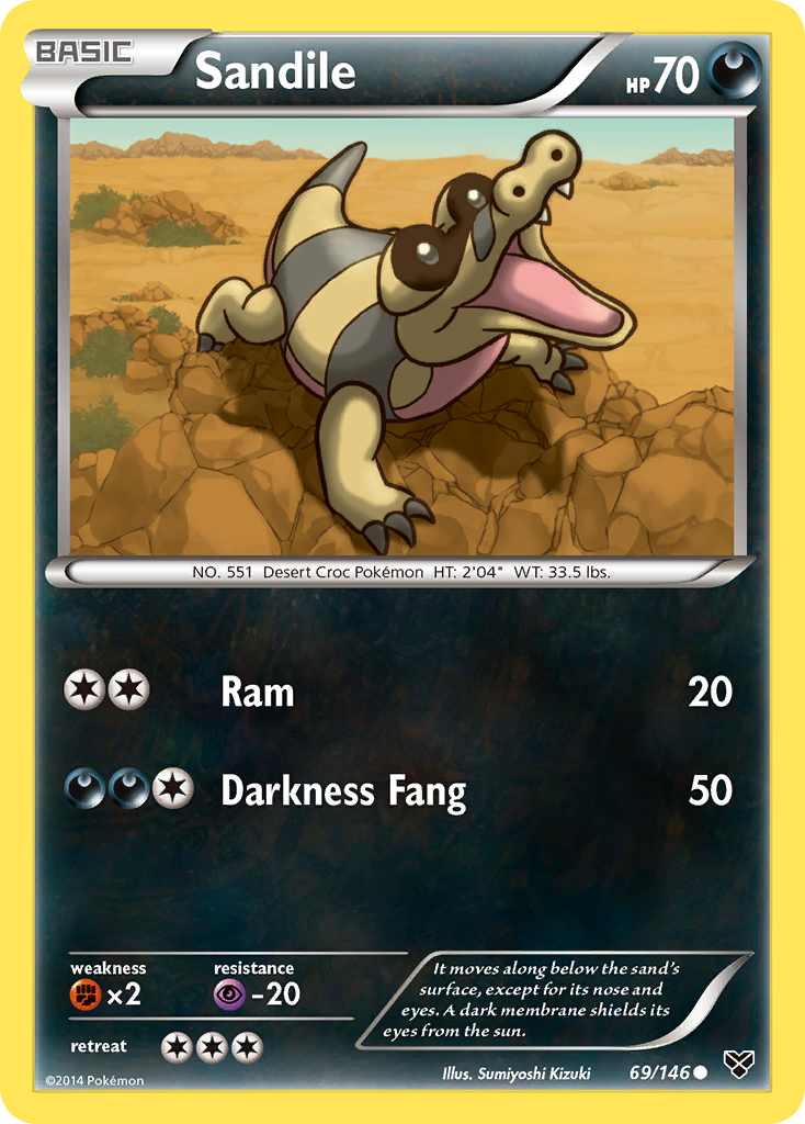 Sandile (69/146) [XY: Base Set] | L.A. Mood Comics and Games