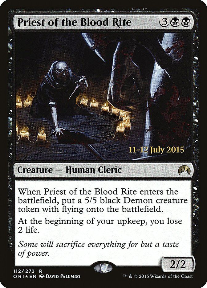 Priest of the Blood Rite [Magic Origins Prerelease Promos] | L.A. Mood Comics and Games