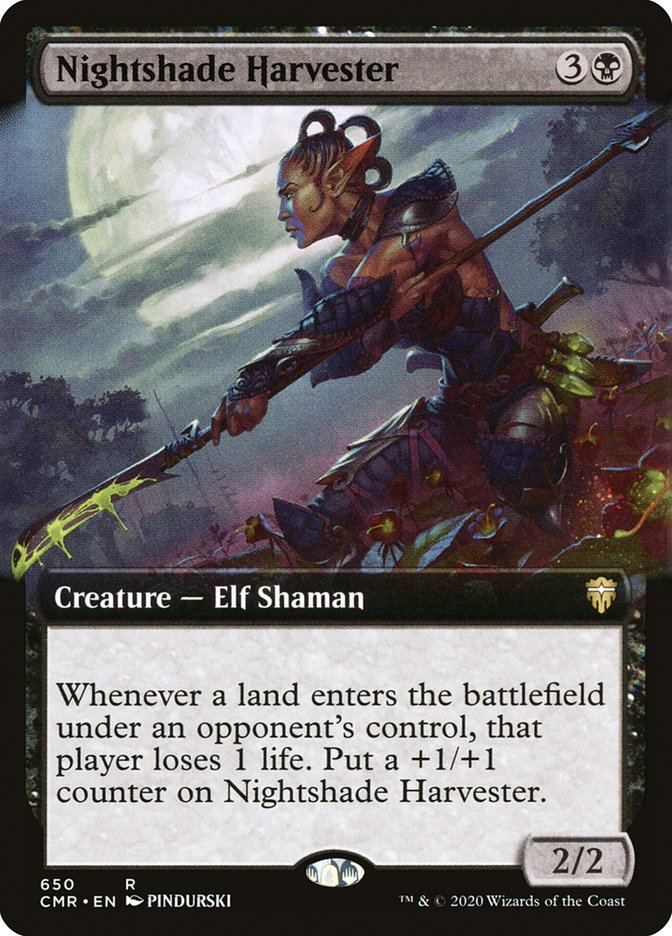Nightshade Harvester (Extended Art) [Commander Legends] | L.A. Mood Comics and Games