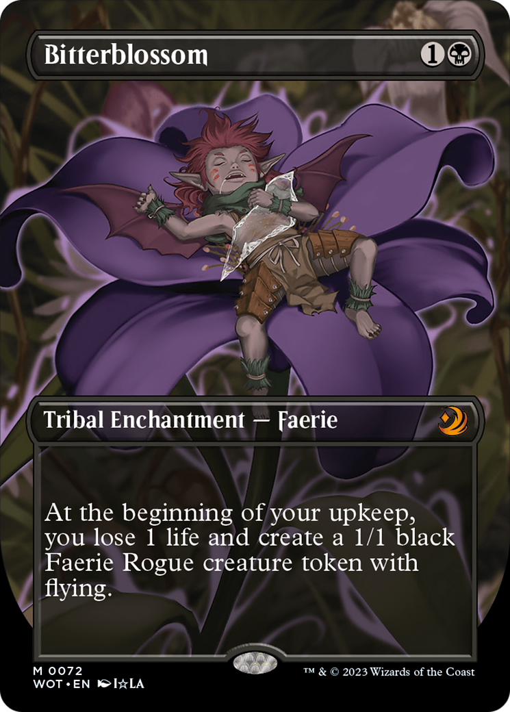 Bitterblossom (Anime Borderless) [Wilds of Eldraine: Enchanting Tales] | L.A. Mood Comics and Games