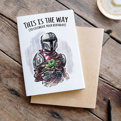 "This is the Way" - Galactic Warrior Space Saga Birthday Car | L.A. Mood Comics and Games