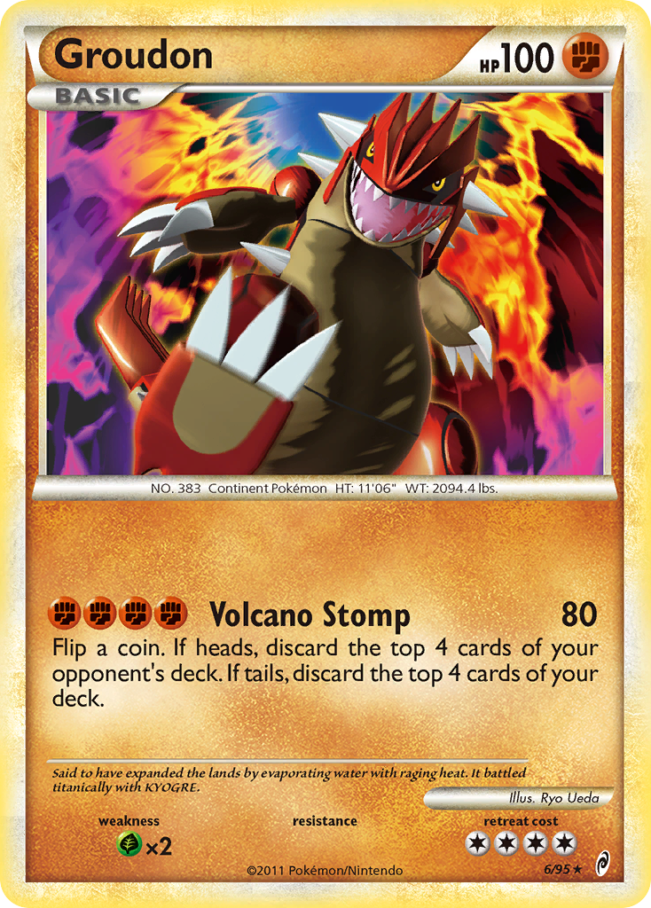 Groudon (6/95) [HeartGold & SoulSilver: Call of Legends] | L.A. Mood Comics and Games