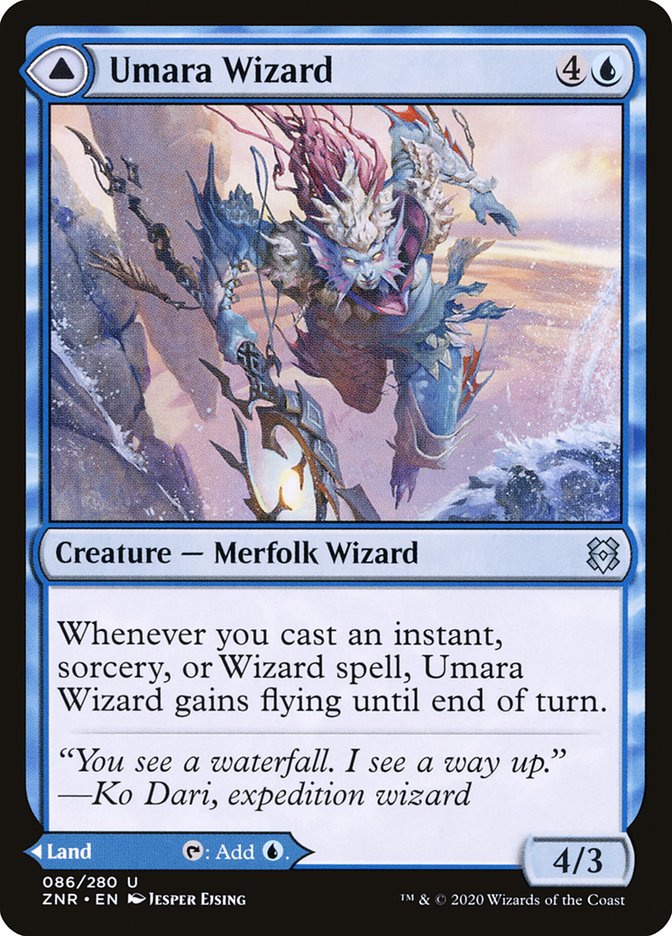 Umara Wizard // Umara Skyfalls [Zendikar Rising] | L.A. Mood Comics and Games