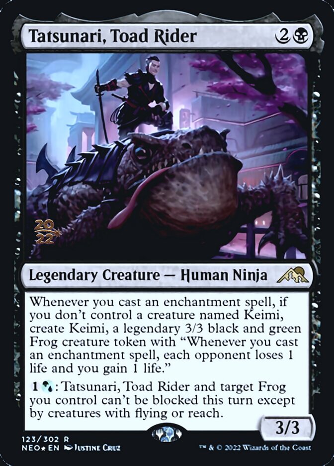 Tatsunari, Toad Rider [Kamigawa: Neon Dynasty Prerelease Promos] | L.A. Mood Comics and Games