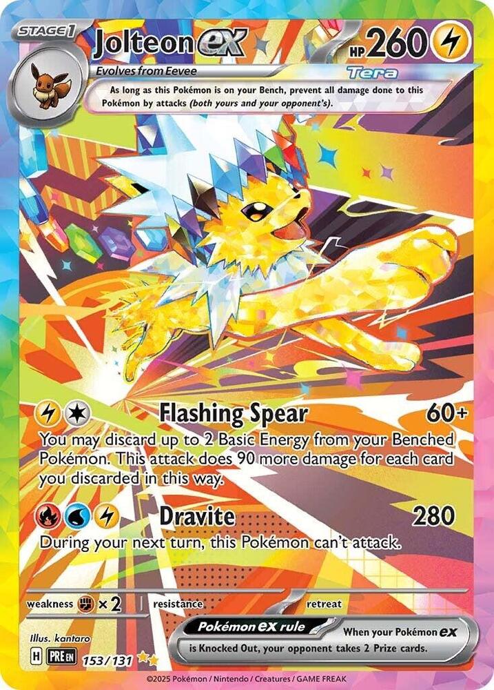 Jolteon ex (153/131) [Scarlet & Violet: Prismatic Evolutions] | L.A. Mood Comics and Games