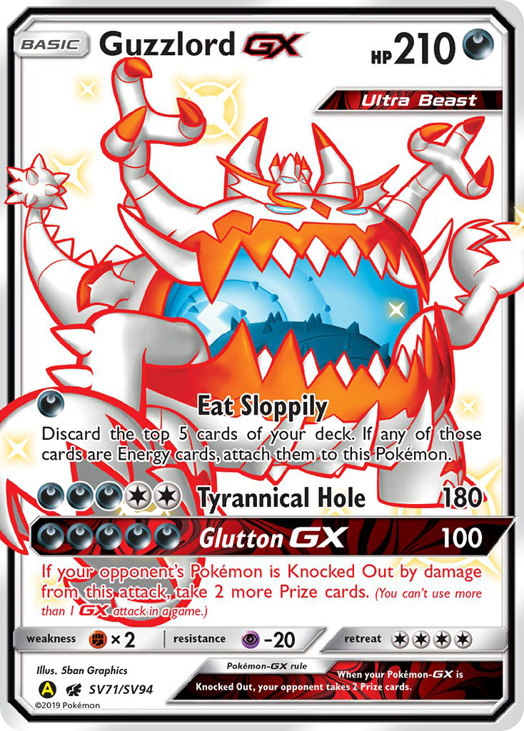 Guzzlord GX (SV71/SV94) [Sun & Moon: Hidden Fates - Shiny Vault] | L.A. Mood Comics and Games