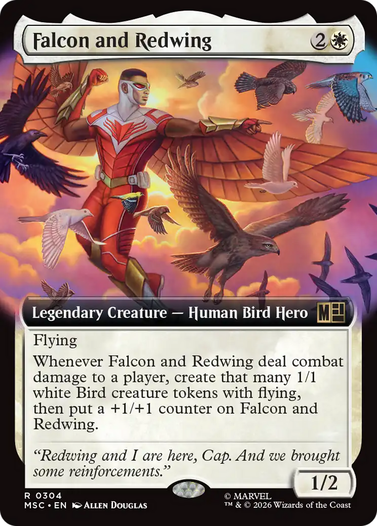 Falcon and Redwing (Extended Art) [Marvel Super Heroes Commander] | L.A. Mood Comics and Games