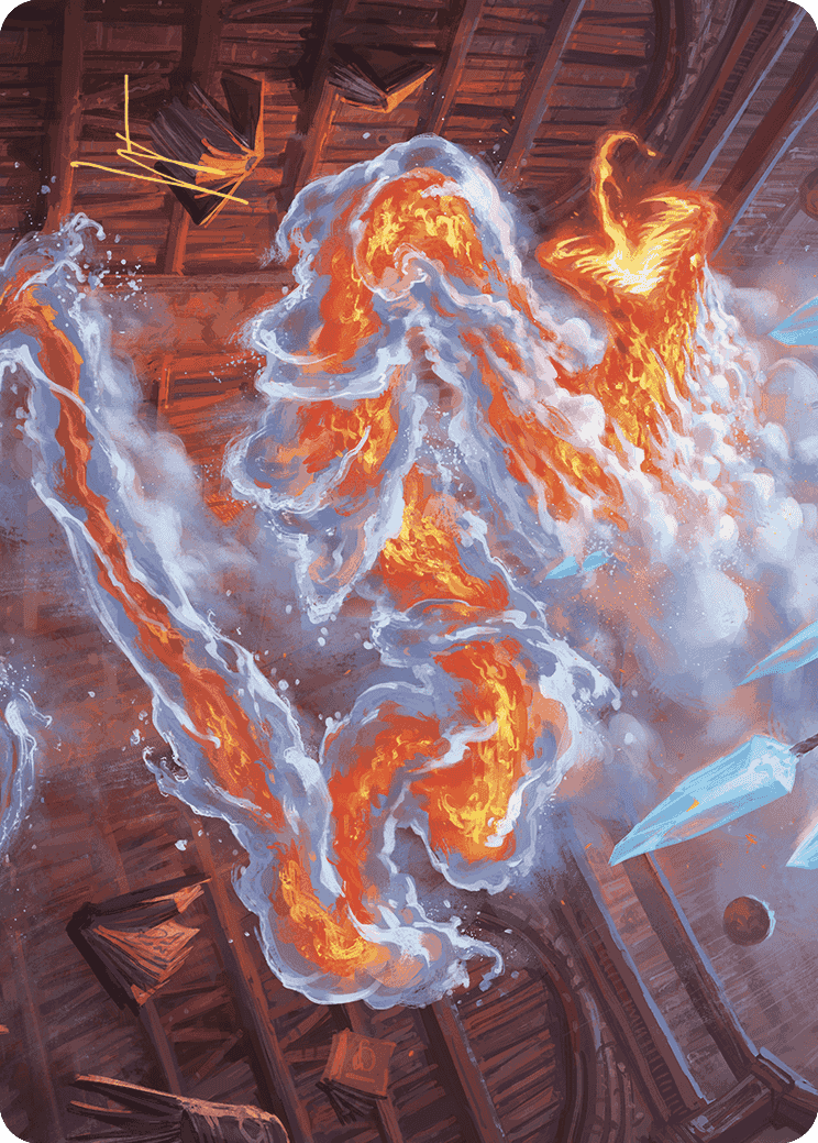 Scalding Viper Art Card (Gold-Stamped Signature) [Wilds of Eldraine Art Series] | L.A. Mood Comics and Games