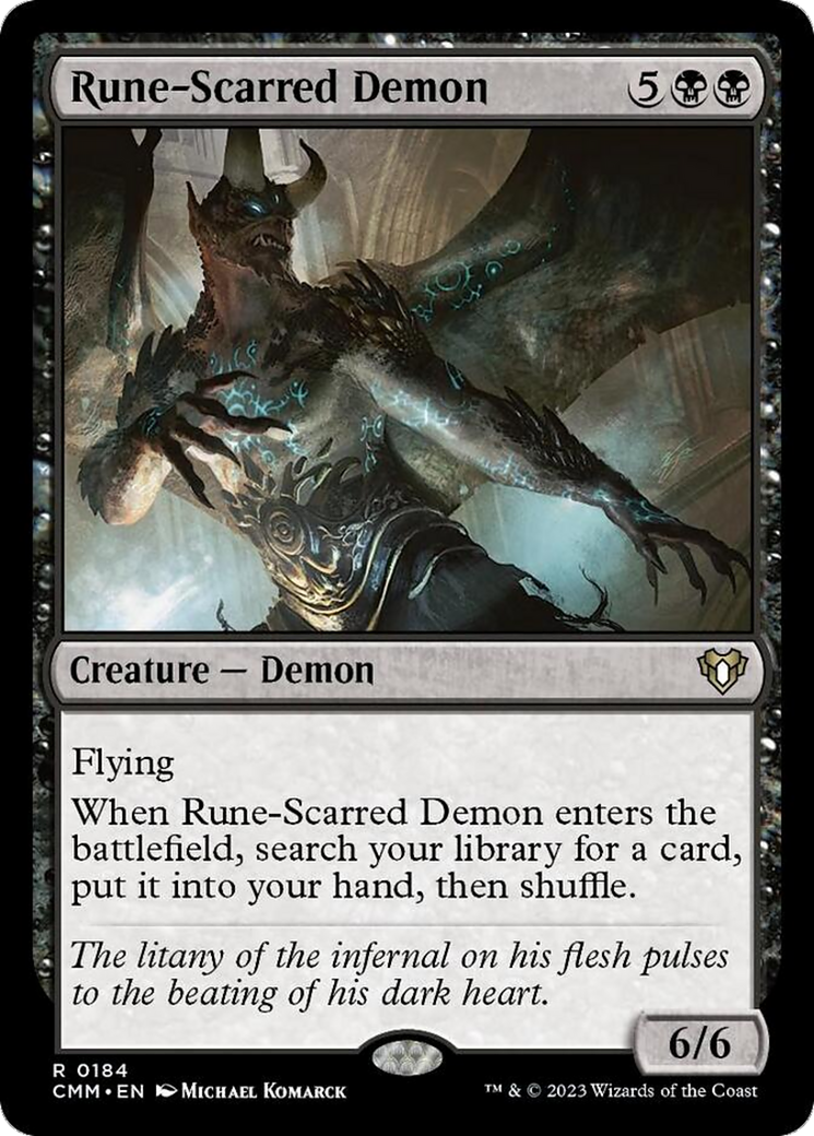 Rune-Scarred Demon [Commander Masters] | L.A. Mood Comics and Games