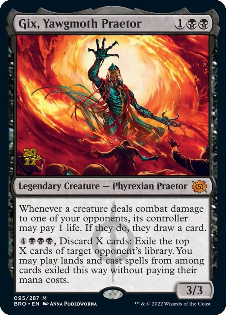Gix, Yawgmoth Praetor [The Brothers' War Prerelease Promos] | L.A. Mood Comics and Games