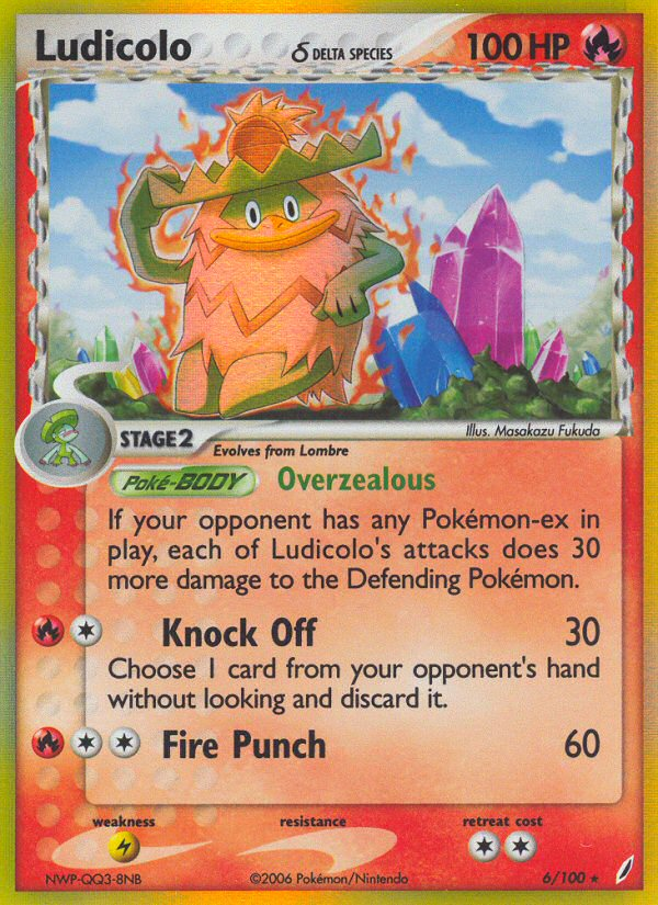 Ludicolo (6/100) (Delta Species) [EX: Crystal Guardians] | L.A. Mood Comics and Games