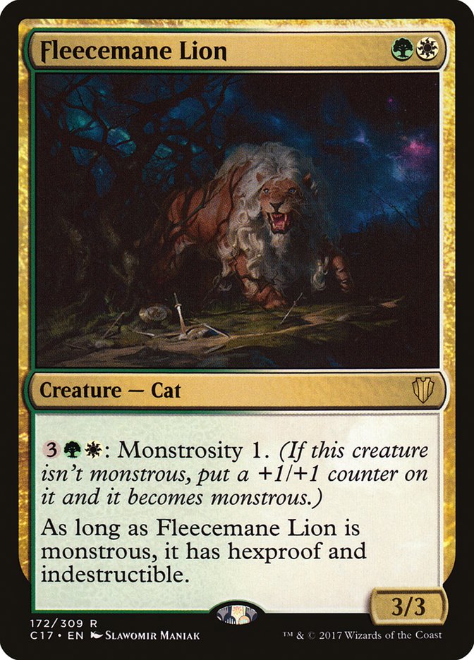Fleecemane Lion [Commander 2017] | L.A. Mood Comics and Games
