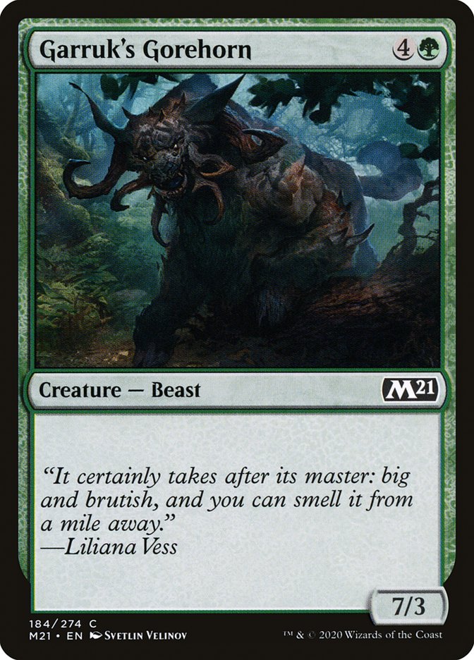 Garruk's Gorehorn [Core Set 2021] | L.A. Mood Comics and Games