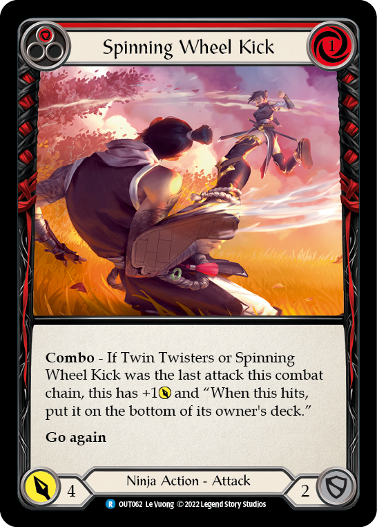 Spinning Wheel Kick (Red) [OUT062] (Outsiders) | L.A. Mood Comics and Games