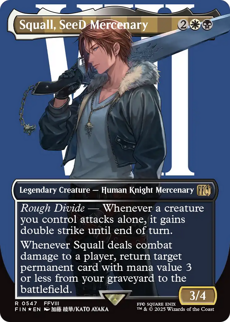 Squall, SeeD Mercenary (Borderless) (Surge Foil) [FINAL FANTASY] | L.A. Mood Comics and Games