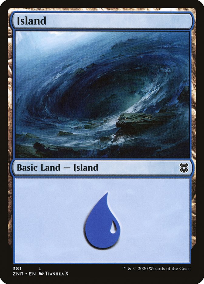 Island (381) [Zendikar Rising] | L.A. Mood Comics and Games
