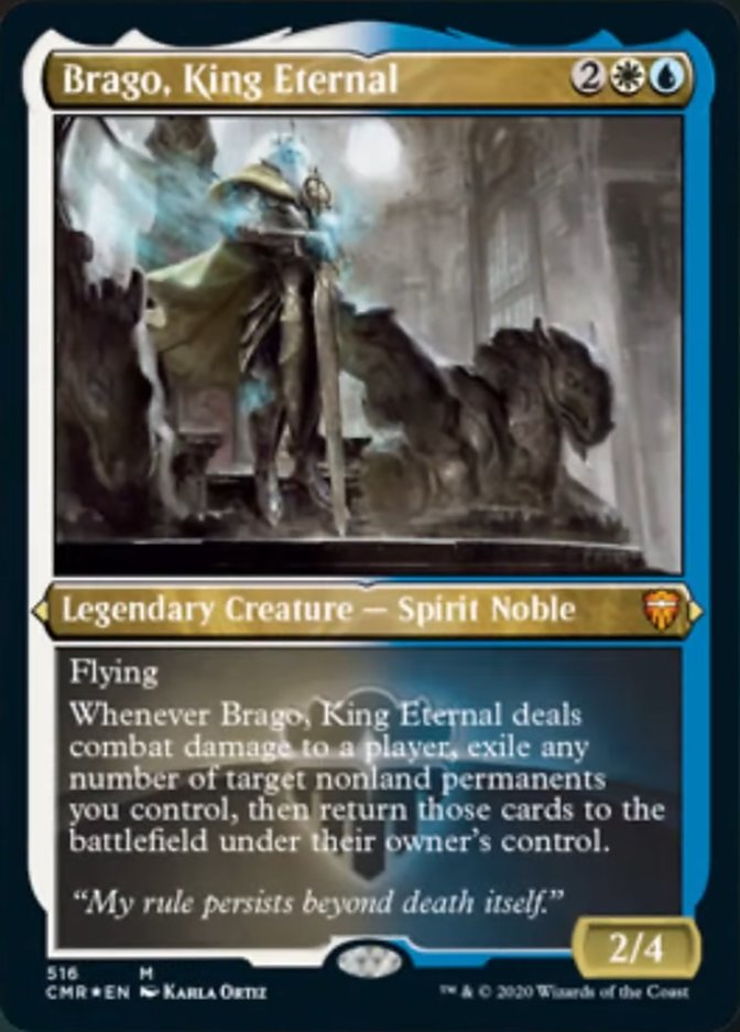 Brago, King Eternal (Etched) [Commander Legends] | L.A. Mood Comics and Games