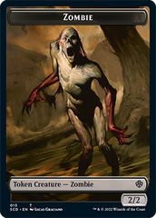 Zombie // Zombie Army Double-Sided Token [Starter Commander Decks] | L.A. Mood Comics and Games