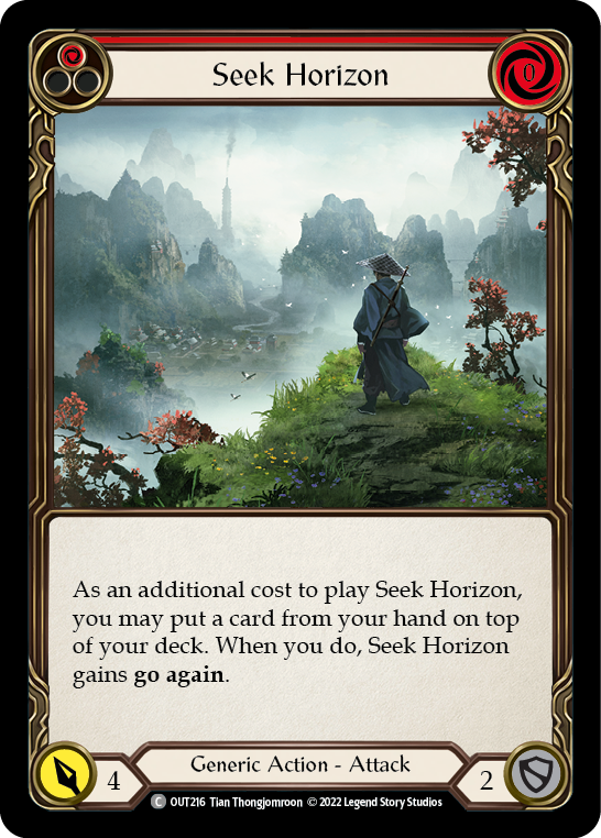 Seek Horizon (Red) [OUT216] (Outsiders) | L.A. Mood Comics and Games