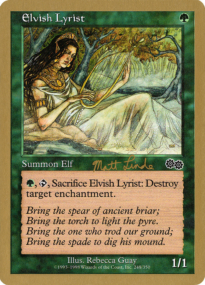 Elvish Lyrist (Matt Linde) [World Championship Decks 1999] | L.A. Mood Comics and Games