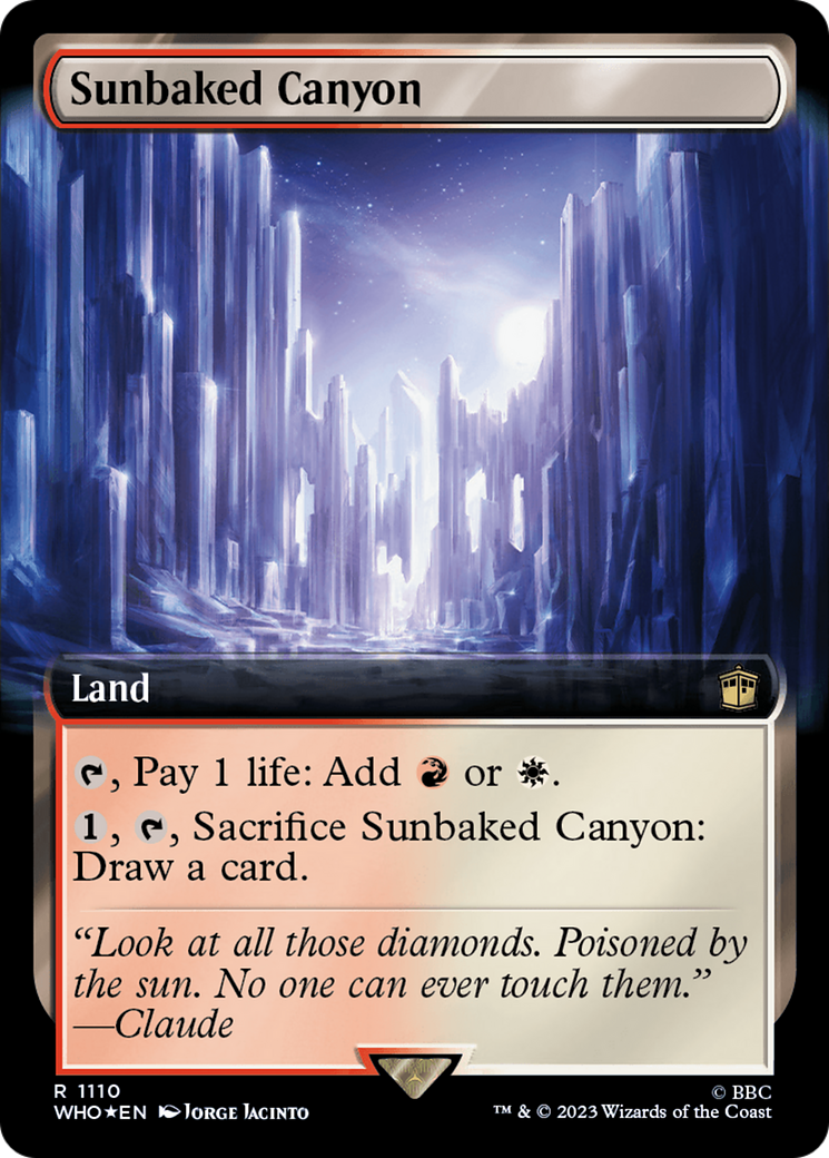 Sunbaked Canyon (Extended Art) (Surge Foil) [Doctor Who] | L.A. Mood Comics and Games
