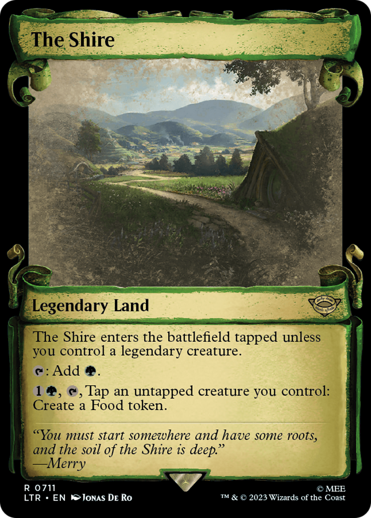 The Shire [The Lord of the Rings: Tales of Middle-Earth Showcase Scrolls] | L.A. Mood Comics and Games