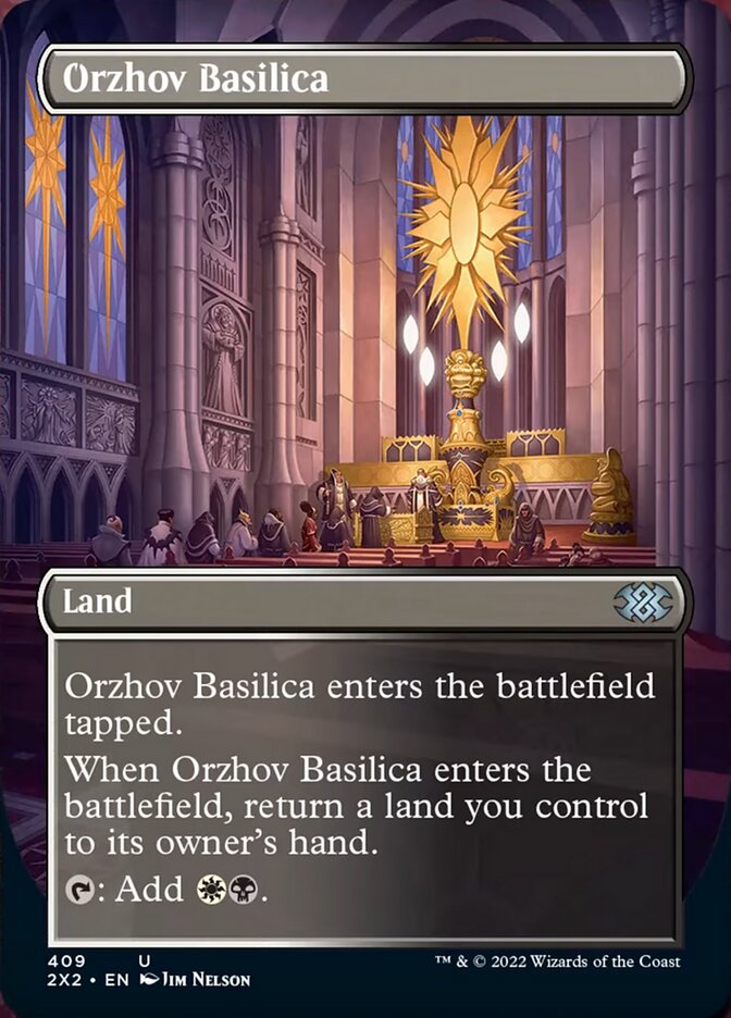 Orzhov Basilica (Borderless Alternate Art) [Double Masters 2022] | L.A. Mood Comics and Games
