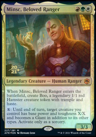 Minsc, Beloved Ranger [Dungeons & Dragons: Adventures in the Forgotten Realms Prerelease Promos] | L.A. Mood Comics and Games