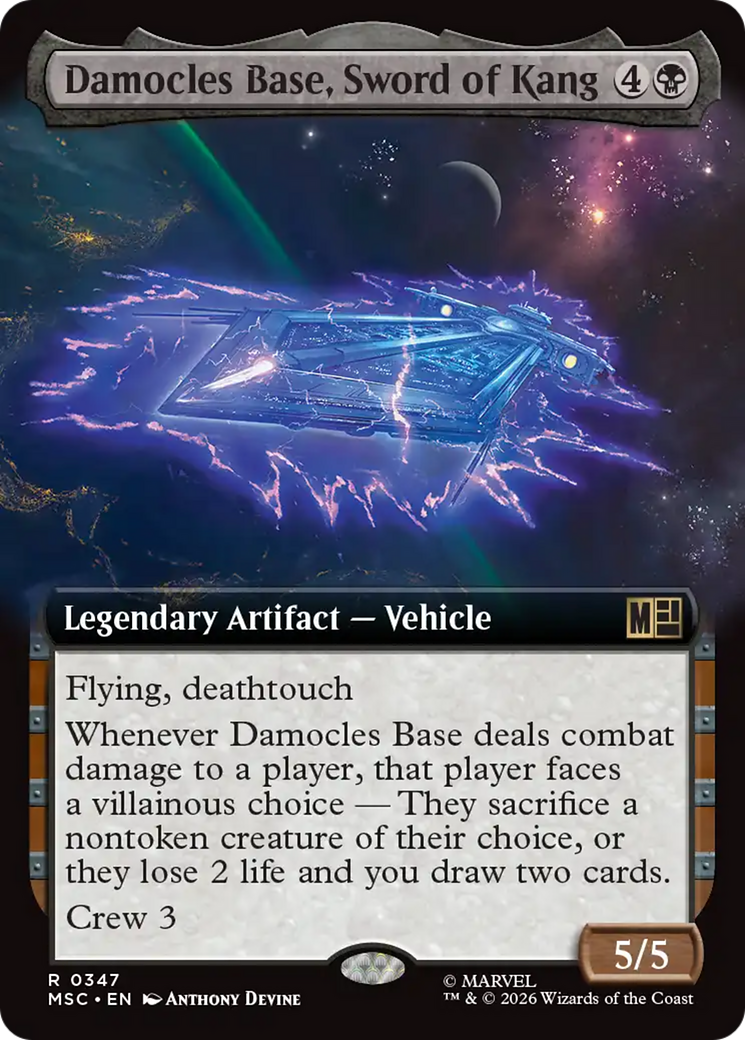 Damocles Base, Sword of Kang (Extended Art) [Marvel Super Heroes Commander] | L.A. Mood Comics and Games