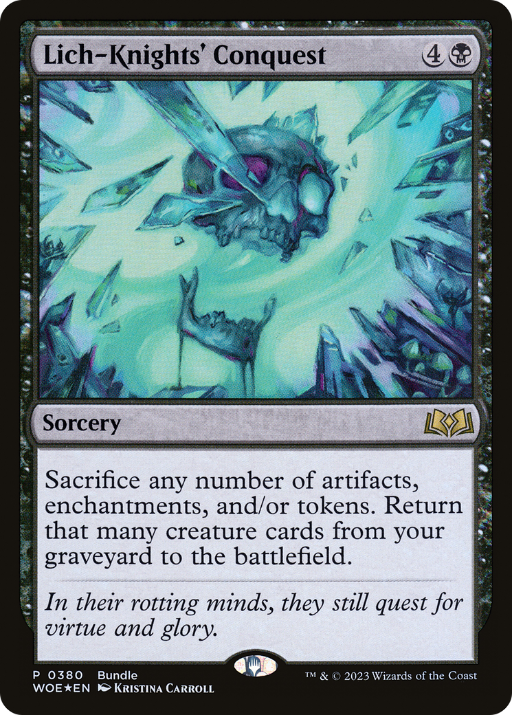 Lich-Knights' Conquest (Bundle) [Wilds of Eldraine Promos] | L.A. Mood Comics and Games