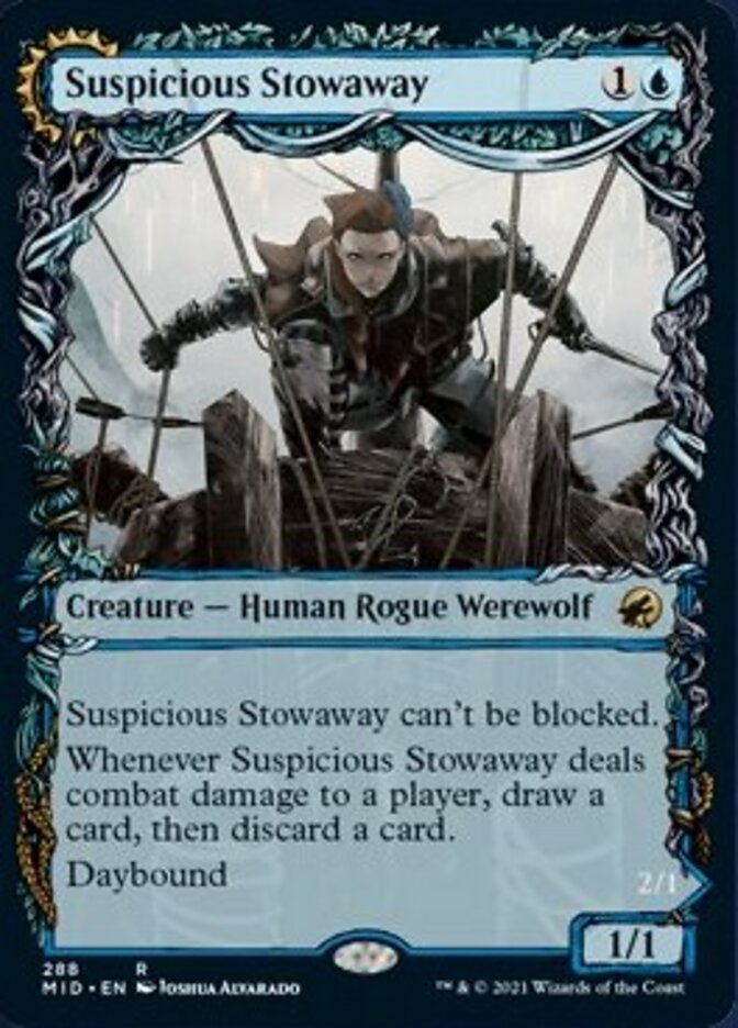 Suspicious Stowaway // Seafaring Werewolf (Showcase Equinox) [Innistrad: Midnight Hunt] | L.A. Mood Comics and Games