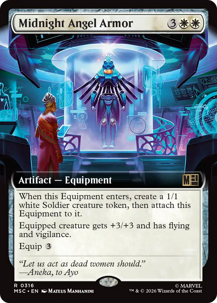 Midnight Angel Armor (Extended Art) [Marvel Super Heroes Commander] | L.A. Mood Comics and Games