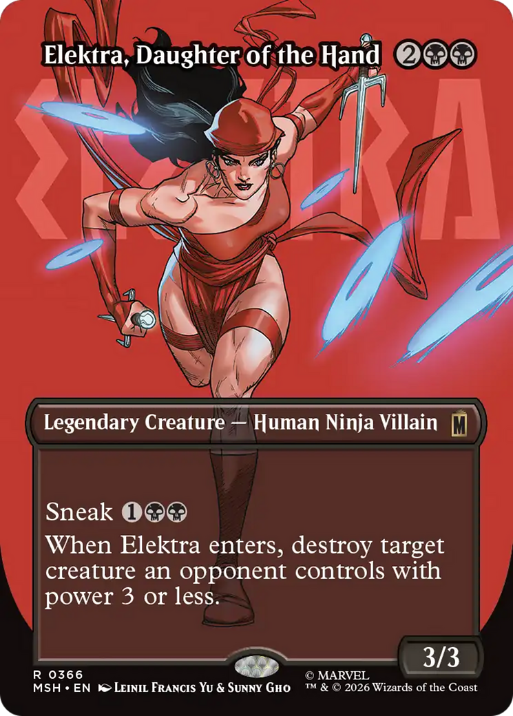 Elektra, Daughter of the Hand (Borderless) (366) [Marvel Super Heroes] | L.A. Mood Comics and Games