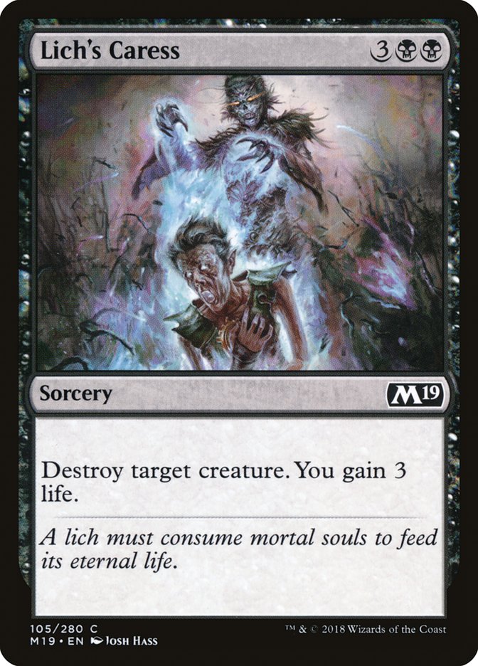 Lich's Caress [Core Set 2019] | L.A. Mood Comics and Games