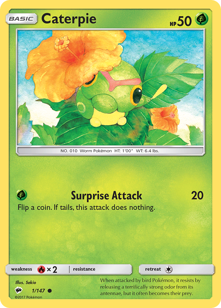 Caterpie (1/147) [Sun & Moon: Burning Shadows] | L.A. Mood Comics and Games