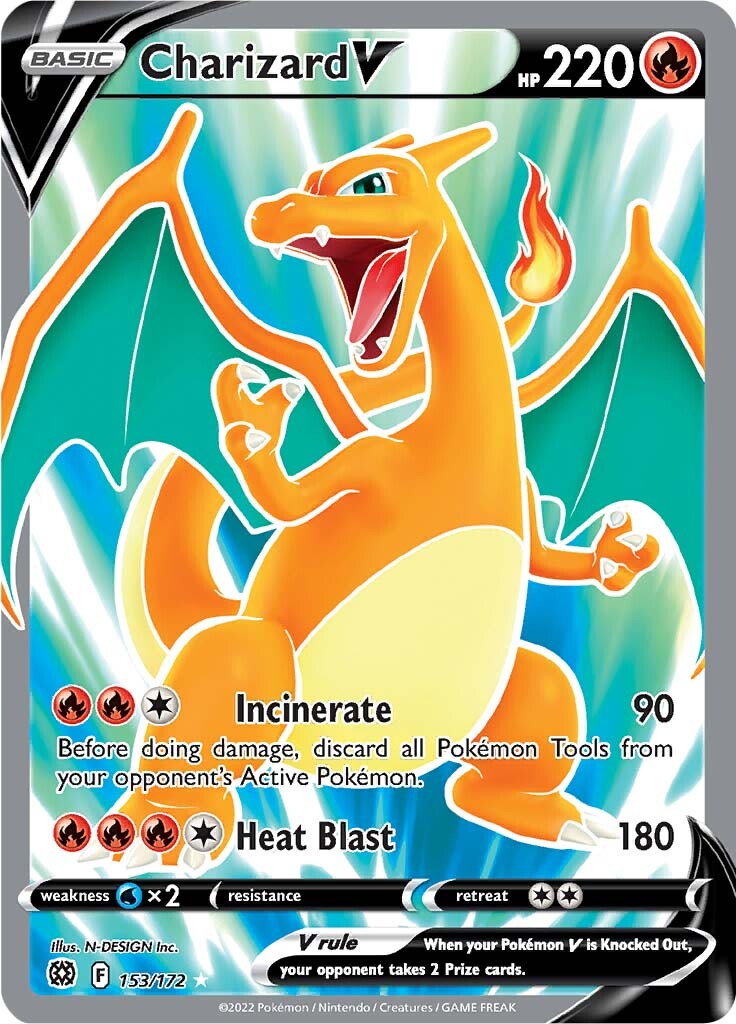 Charizard V (153/172) [Sword & Shield: Brilliant Stars] | L.A. Mood Comics and Games