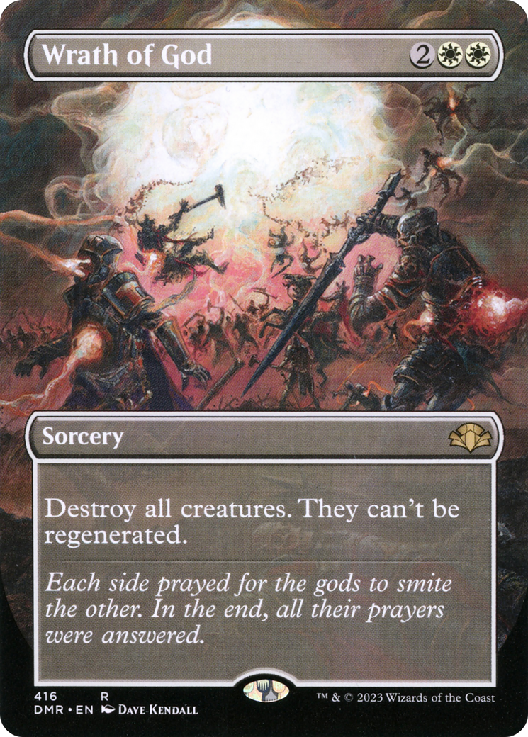 Wrath of God (Borderless Alternate Art) [Dominaria Remastered] | L.A. Mood Comics and Games