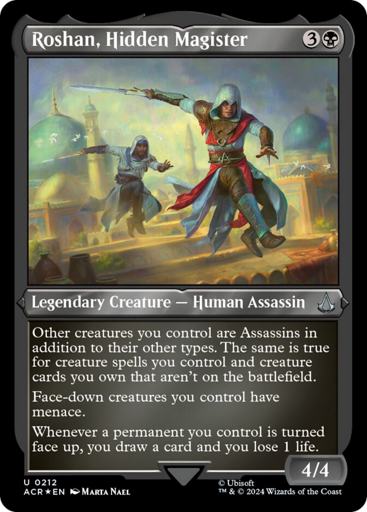 Roshan, Hidden Magister (Foil Etched) [Assassin's Creed] | L.A. Mood Comics and Games