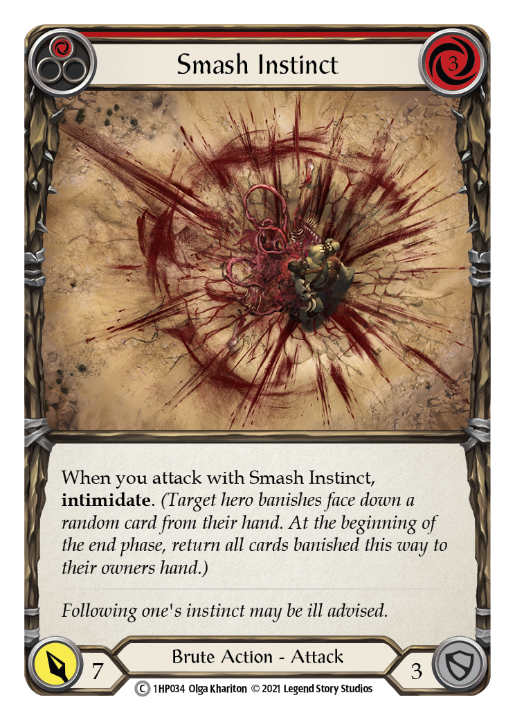Smash Instinct (Red) [1HP034] (History Pack 1) | L.A. Mood Comics and Games