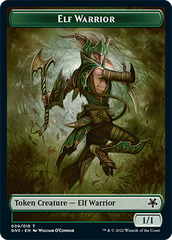 Dragon // Elf Warrior Double-Sided Token [Game Night: Free-for-All Tokens] | L.A. Mood Comics and Games