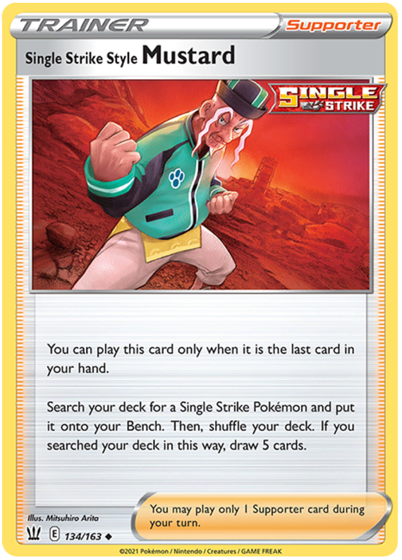 Single Strike Style Mustard (134/163) [Sword & Shield: Battle Styles] | L.A. Mood Comics and Games