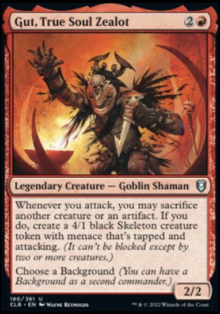 Gut, True Soul Zealot [Commander Legends: Battle for Baldur's Gate] | L.A. Mood Comics and Games