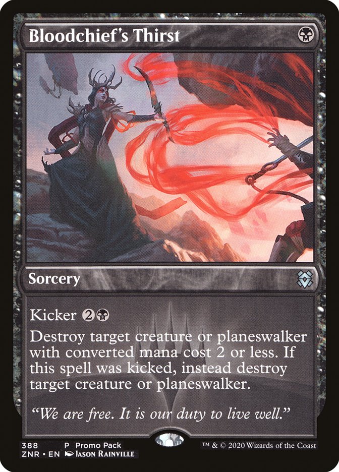 Bloodchief's Thirst (Promo Pack) [Zendikar Rising Promos] | L.A. Mood Comics and Games