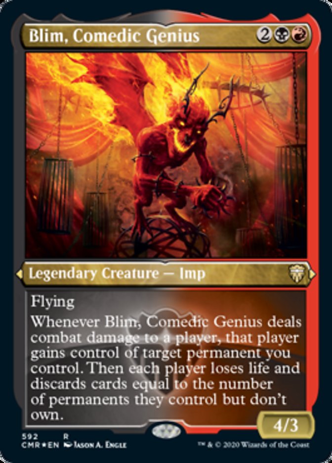 Blim, Comedic Genius (Etched) [Commander Legends] | L.A. Mood Comics and Games