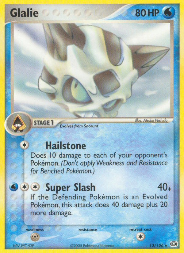 Glalie (13/106) [EX: Emerald] | L.A. Mood Comics and Games