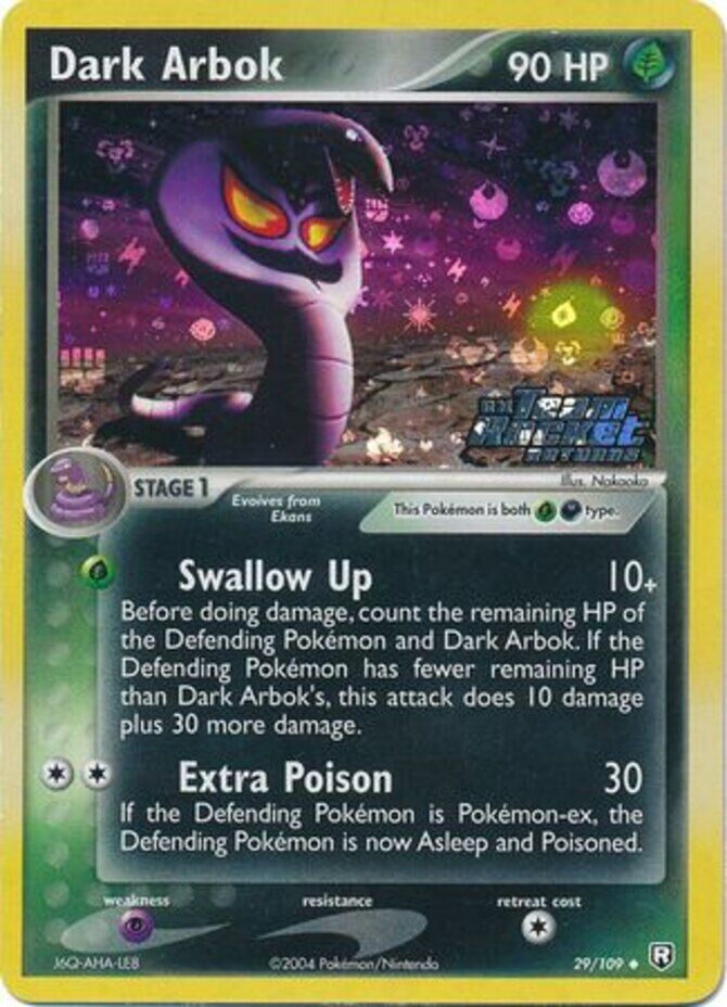 Dark Arbok (29/109) (Stamped) [EX: Team Rocket Returns] | L.A. Mood Comics and Games