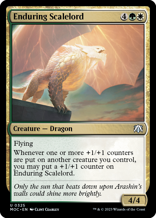 Enduring Scalelord [March of the Machine Commander] | L.A. Mood Comics and Games