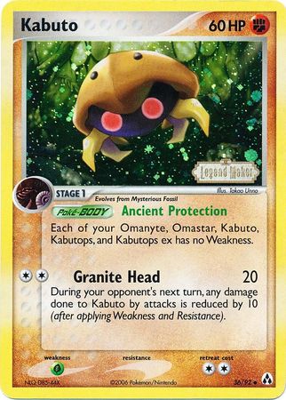 Kabuto (36/92) (Stamped) [EX: Legend Maker] | L.A. Mood Comics and Games