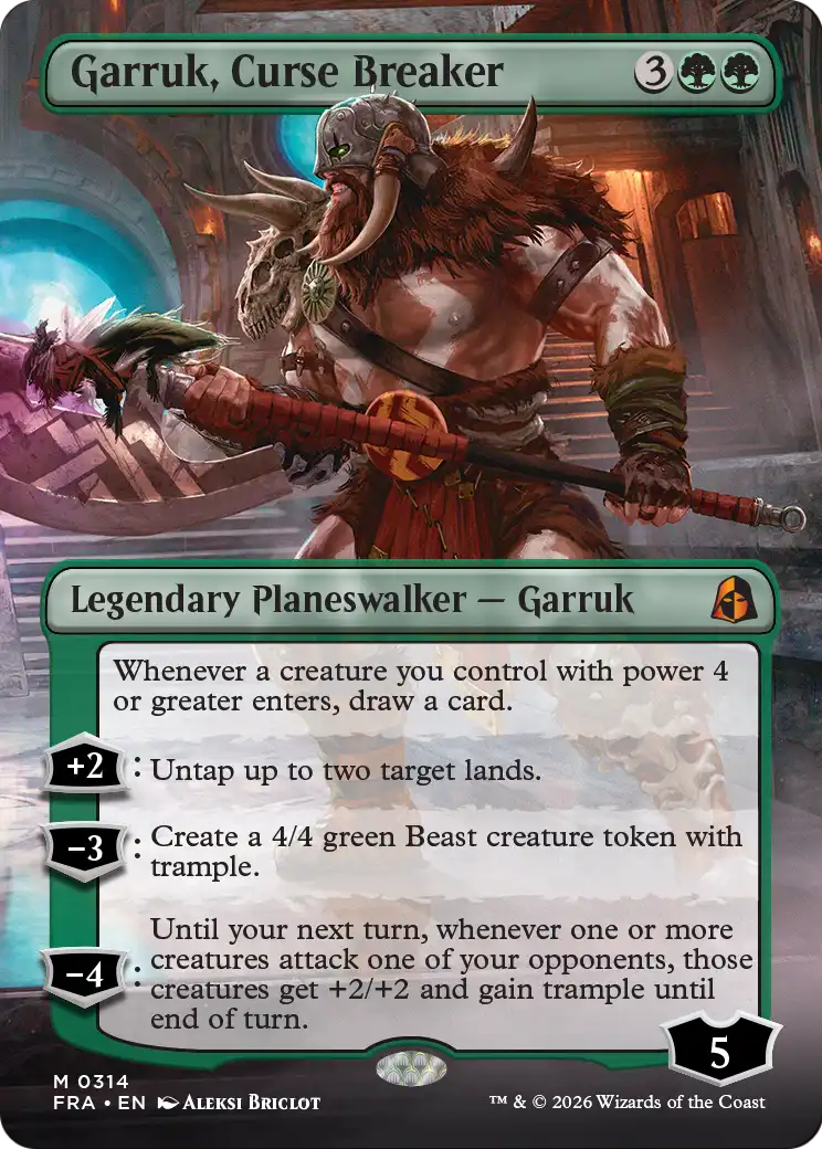 Garruk, Curse Breaker (Borderless) [Reality Fracture] | L.A. Mood Comics and Games