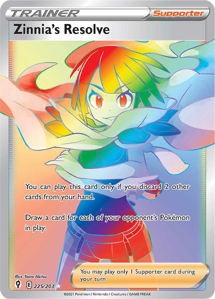 Zinnia's Resolve (225/203) [Sword & Shield: Evolving Skies] | L.A. Mood Comics and Games